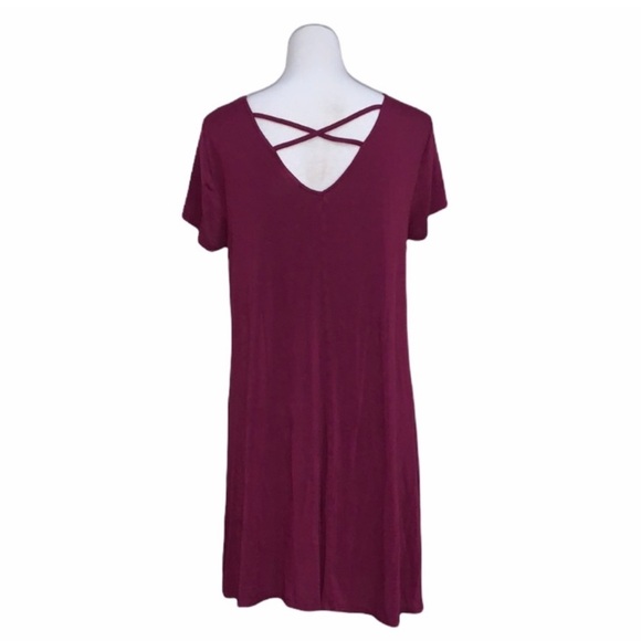 Mossimo Supply Co. T-shirt Dress, Criss Cross Back. - Picture 4 of 8